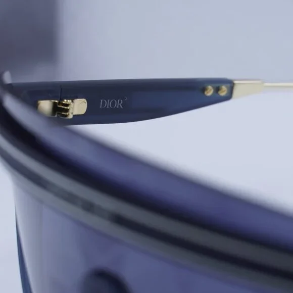 Dior DIORCLUB M2U 31B7 Shield Sunglasses - Matte Navy Blue - Picture 9 of 13